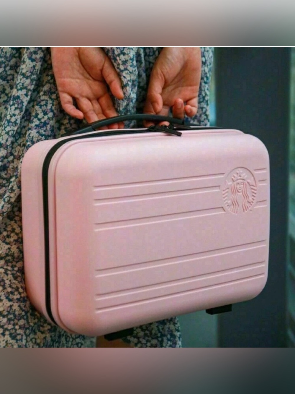 NWOT Starbucks Luggage Mini Handbag in Pink Limited Edition